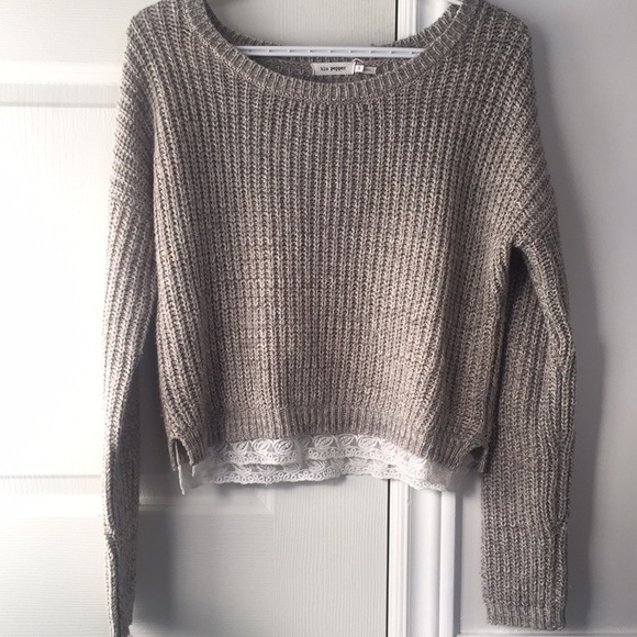 Knitted grey sweater - Picture 2 of 4